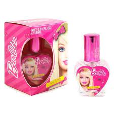 Barbie 15ml Eau De Toilette in a Barbie box with a pink bottle.