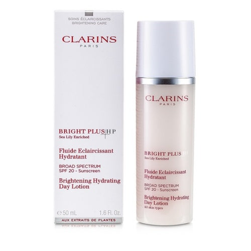 Clarins Bright Plus Hydrating Day Lotion 50 ml SPF20 is a brightening lotion that helps improve dark spots and uneven skin tone.