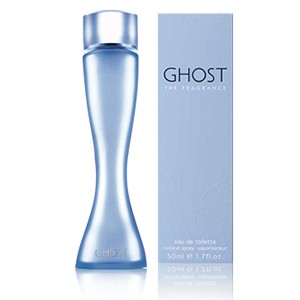 A 100ml bottle of Ghost The Fragrance Eau De Toilette for women, available at Rio Perfumes.