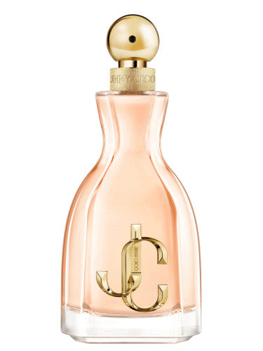 A Jimmy Choo I Want Choo 100ml Eau De Parfum Gift set, featuring an amber floral fragrance, displayed on a white background.
