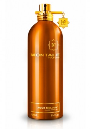 A bottle of Montale Paris Aoud Melody perfume, available at Rio Perfumes.