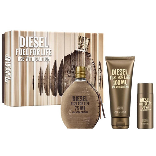 Diesel Diesel Fuel for Life Homme 75ml EDT Gift Set, featuring a 75ml EDT fragrance for men.