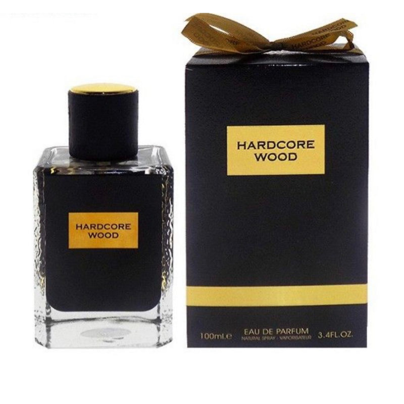 Load image into Gallery viewer, A bottle of Fragrance World Hardcore Wood 100ml Eau De Parfum with a hardcore wood fragrance.
