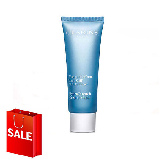 Enhance your moisture balance with Rio Perfumes' Clarins Hydra Quench Cream Mask, now available with a sale bag. Experience ultimate hydration with the hydraquench cream mask.