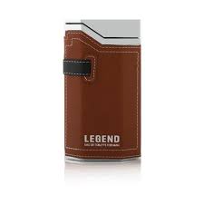 Emper Legend 100ml Eau De Toilette - A brown leather case with the word legend on it.