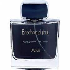 A 100ml bottle of Rasasi Entabaa For Men Eau De Parfum (EDP), a fragrance for men, displayed on a white background.