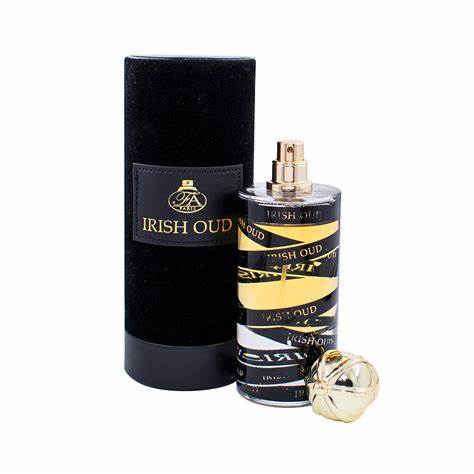Load image into Gallery viewer, Fragrance World Irish Oud EDP is a captivating fragrance for both men and women. This 80ml bottle of Fragrance World Irish Oud Eau De Parfum exudes an irresistible aroma that will leave a lasting impression.

