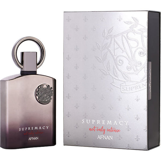 A bottle of Rio Perfumes Afnan Supremacy Not Only Intense 100ml Extrait de Parfum for men.