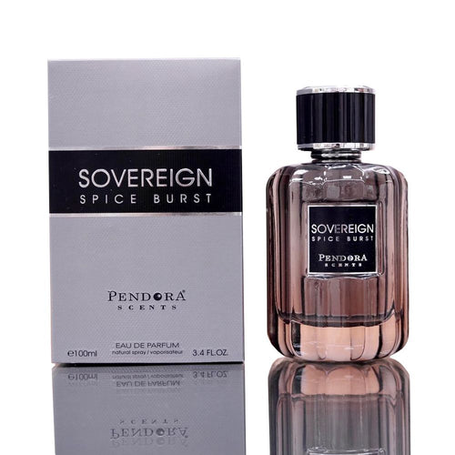 Experience the captivating fragrance of Pendora Sovereign Spice Burst 100ml Eau De Parfum by Pendora, an exquisite Eau De Parfum for men.