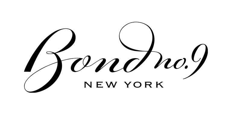 Black cursive text reads "Bond no. 9" above "NEW YORK" in uppercase letters on a white background.