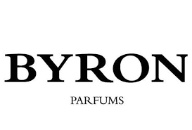 The image displays the logo "BYRON PARFUMS" in black uppercase letters on a white background.