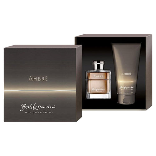 Baldessarini Ambre fragrance gift set for men: 50ml Eau De Toilette and EDP.