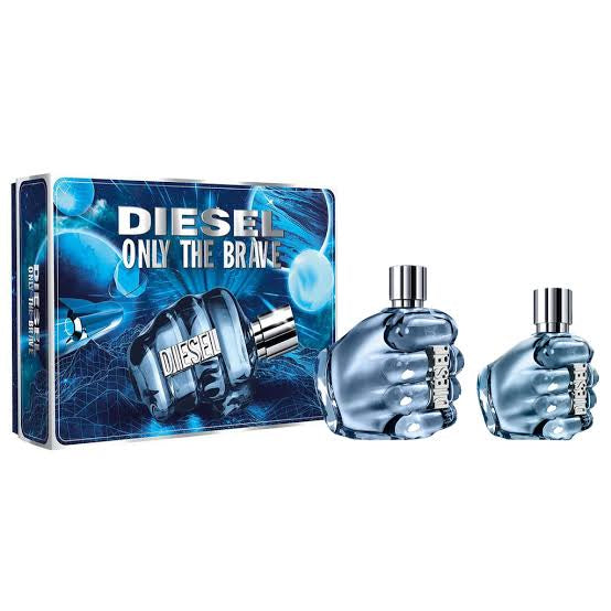 DIESEL ONLY THE BRAVE 75ml EDT double bottle set with 35ml EDT