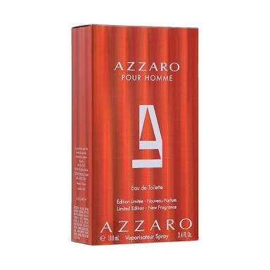 Azzaro Pour Homme 100ml EDT Limited Edition: a classic men’s fragrance in a striking red box with bold white branding, combining timeless scent with standout presentation.