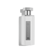 The Reef 33 White 100ml EDP by Reef is a white, hexagonal perfume bottle with a silver "REEF 33" label and rose symbol, shown on a plain white background to highlight this elegant unisex fragrance.