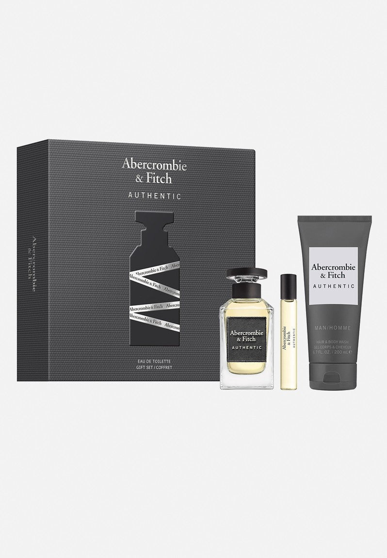 Abercrombie & Fitch Authentic Man 100ml EDT Gift Set - Rio Perfumes
