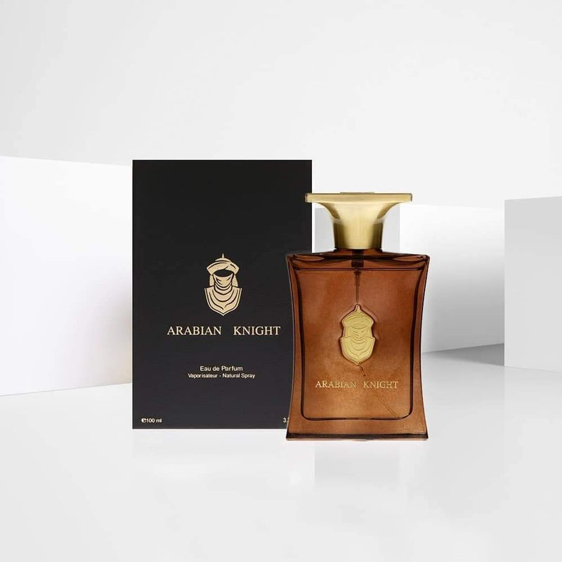 Load image into Gallery viewer, The Arabian Oud Arabian Knight 100ml Eau De Parfum by Rio Perfumes is a fragrance designed specifically for men, inspired by Arabian Knight.
