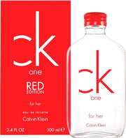 CK One Red Edition For Her 100ml Eau De Toilette - Rio Perfumes