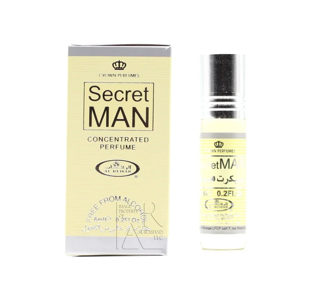 Crown Perfumes Al-Rehab Secret Man concentrated oil perfume - Rio Perfumes