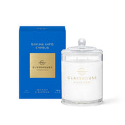 Glasshouse Diving into Cyprus 380g Soy Candle - Rio Perfumes