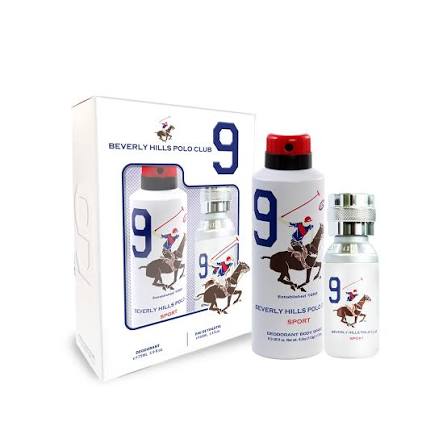 The Berverly Hills Polo Club No. 9 100ml Gift Set by Berverly Hills features two bottles of this invigorating men’s fragrance, beautifully packaged in a white box decorated with the iconic polo player graphic and striking blue number 9.