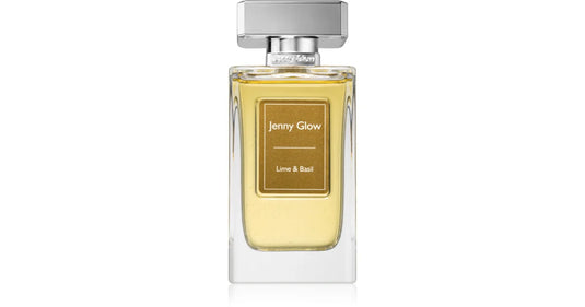 A bottle of Jenny Glow Lime & Basil 80ml Eau De Parfum by Jenny Glow on a white background.