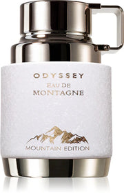 Housed in a sleek white and silver bottle adorned with gold text and a mountain graphic, Armaf Odyssey Eau De Montagne 100ml EDP is a bold men’s fragrance from Armaf, crafted for those with an adventurous spirit.