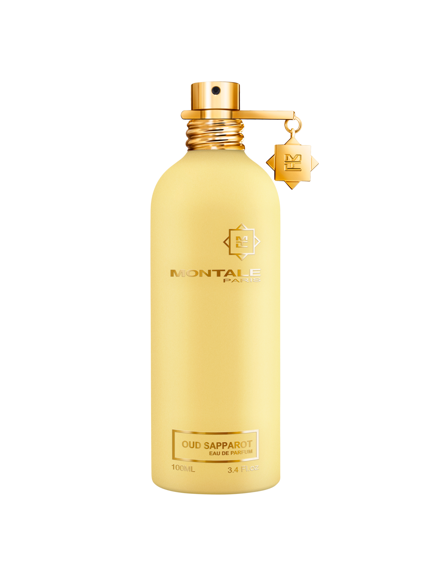The Montale Paris Oud Sapparot 100ml EDP is a unisex fragrance by Montale Paris, presented in a gold bottle with a metallic charm, exuding sophistication and allure.