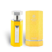 A bright yellow Reef Summer 100ml EDP bottle with a silver cap and label stands beside its matching floral box, showcasing the fresh, vibrant unisex fragrance by Reef—perfect for any season.
