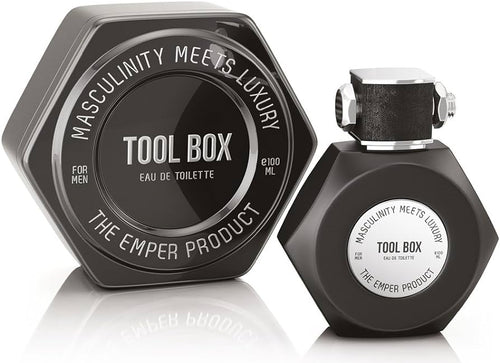 Rio Perfumes presents Emper Tool Box 100ml Eau De Toilette, a unisex fragrance in a convenient 100ml size.