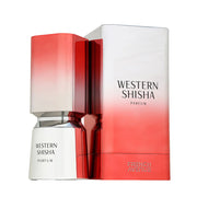 French Avenue Western Shisha 100ml Eau De Parfum features a white and red gradient rectangular bottle and box, and offers an Oriental Vanilla fragrance.