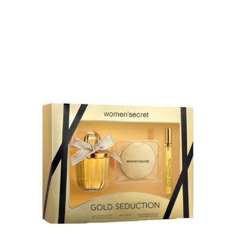 Introducing the Women Secret Gold Seduction 100ml Eau De Parfum Set by ScentStory, designed specifically for women who appreciate intoxicating fragrances. Immerse yourself in the irresistible aroma of Women Secret, a scent crafted to captivate and allure.