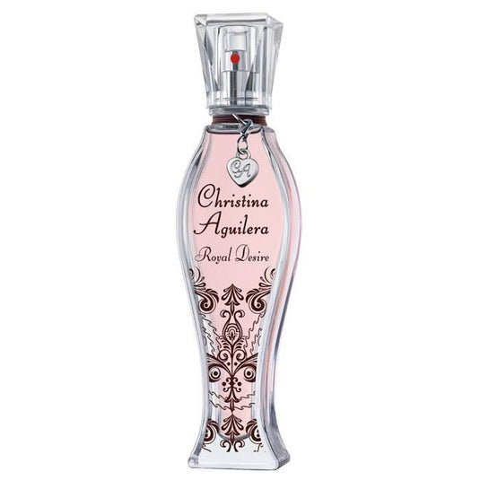 A bottle of Christina Aguilera's Royal Desire 50ml Eau De Parfum Unboxed, a fragrance for women.