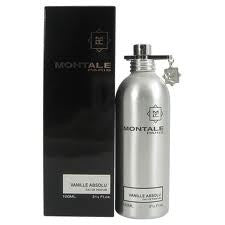 A bottle of Montale Paris Vanille Absolu 100ml Eau De Parfum in front of a box from Rio Perfumes.