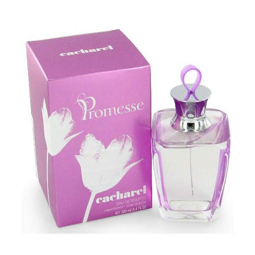 A bottle of Cacharel Promesse 50ml EDT for women, sold at Rio Perfumes.