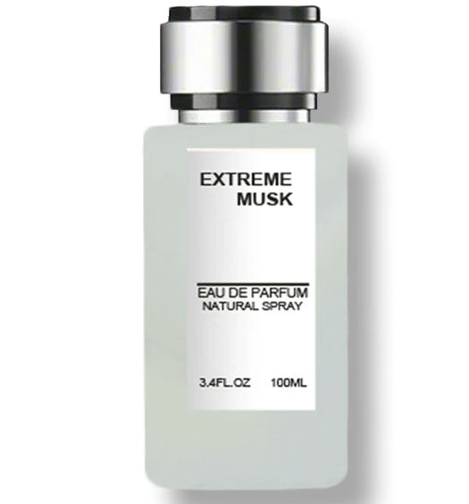 Fragrance World Extreme Musk 100ml Eau de Parfum with a captivating Arabic fragrance.