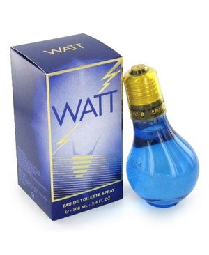 A blue bottle of Cofinluxe Watt Blue 100ml EDT cologne available at Rio Perfumes.