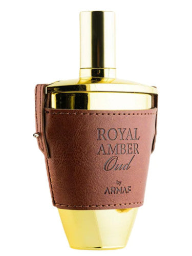 A bottle of Armaf Royal Amber Oud Pour Homme 100ml Eau De Parfum, a fragrance for men from Armaf.