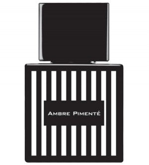 A bottle of Ajmal Ambre Pimente 100ml EDP on a white background from Rio Perfumes.