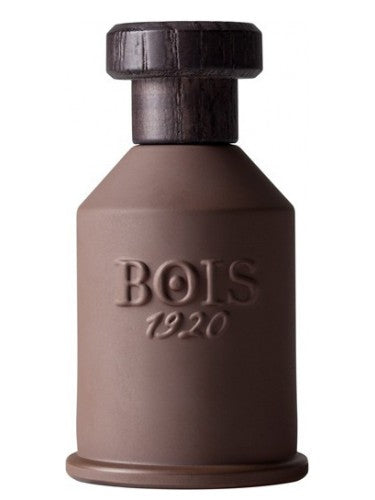 A brown bottle of Bois 1920 Nagud Eau De Parfum, available at Rio Perfumes, on a white background.