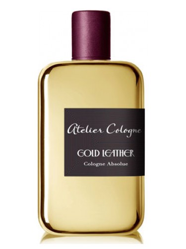 A bottle of Atelier Cologne's Gold Leather 100ml Cologne Absolue Metal fragrance.
