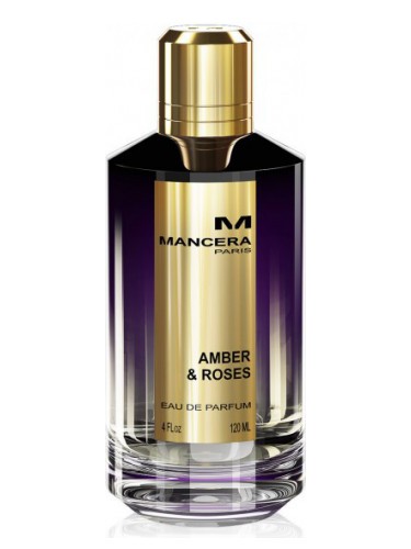 A captivating fragrance of Mancera Paris Amber & Roses 120ml Eau De Parfum, suitable for both men and women.