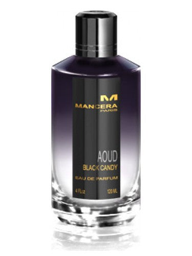 A bottle of Mancera Black Candy 120ml Eau De Parfum for men & women.