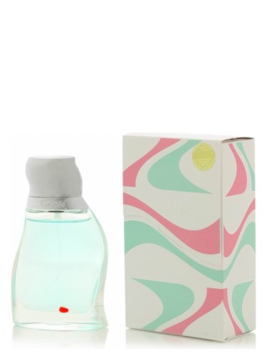 A 50ml bottle of Rasasi Instincts Women perfume with a pink and white design on it, perfect for women who love Rasasi Instincts.