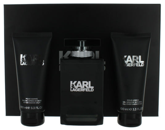 Karl Lagerfeld Pour Homme 100ml EDT gift set for men featuring fragrances.