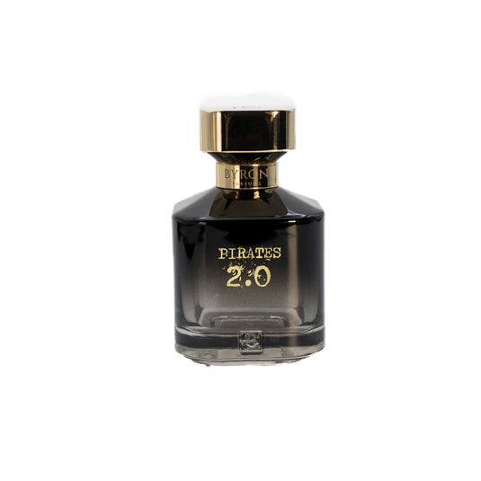 A bottle of Byron Parfums Pirates 2.0 Narcotic Collection 75ml Extrait De Parfum by Byron Parfums, placed on a white background.
