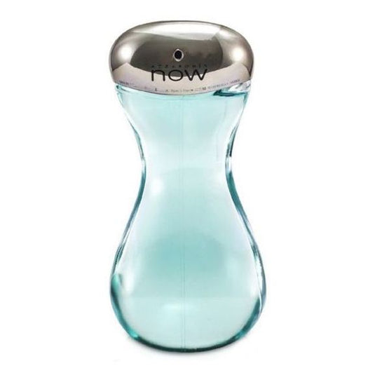 A bottle of Azzaro Now Men Perfume on a white background.
