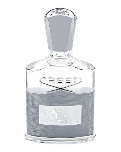 A fragrance bottle of NEW Creed Aventus Cologne 100ml Eau De Parfum, displayed elegantly on a white background.
