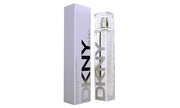 A bottle of DKNY Women Energizing 100ml EDP perfume, on a white background.