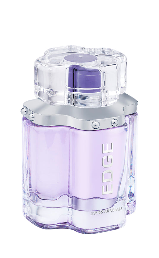 A Swiss Arabian Edge 100ml EDP for Women fragrance bottle on a white background.